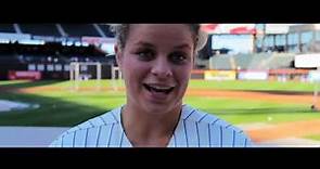 Behind the Scenes: Kim Clijsters throws out first pitch for the New York Mets