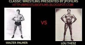 NWA Champion Lou Thesz vs Walter Palmer October 1951 professional wrestling