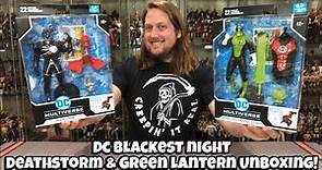 Deathstorm & Green Lantern DC Blackest Night Unboxing & Review!