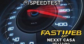Fastweb FTTH 2.5gb speedtest da PC con cavo CAT.7 Fastgate Gpon 2.5gb Fibercop ex Flashfiber
