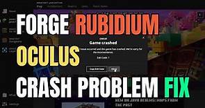 How to Fix Forge Oculus & Rubidium mod Crash Problem | Minecraft 1.20.1