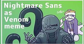 Nightmare Sans As Venom | Undertale AU animation