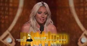 Lady Gaga Wins Best Pop Duo Or Group Performance | 2019 GRAMMYs Acceptance Speech