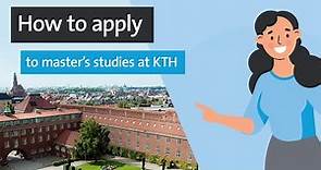 How to apply | Master's studies at KTH Royal Institute of Technology