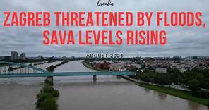 ZAGREB FLOODING 2023 High water levels of river Sava | Zagreb poplava