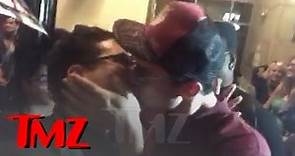 'Justice League' Star Ezra Miller Kisses Fanboy | TMZ
