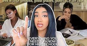 how to CONQUER high school | back to school prep: mindset advice, confidence, study tips & glow up