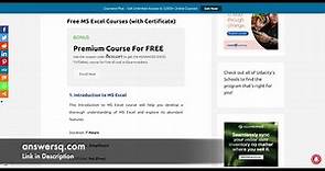 LinkedIn Learning Free MS Excel Courses with Free Certificate