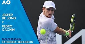 Jesper De Jong v Pedro Cachin Extended Highlights | Australian Open 2024 First Round