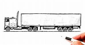 How to draw a Truck step by step