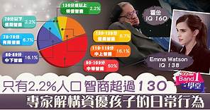 【BAND1學堂】只有2.2%人口智商超過130　專家解構資優孩子9個日常行為 - 香港經濟日報 - TOPick - 親子 - Band 1學堂 - 尖子教室