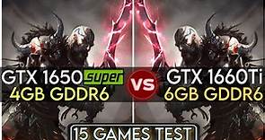 GTX 1650 Super vs GTX 1660 Ti | 15 Games Test | How Big The Difference ?