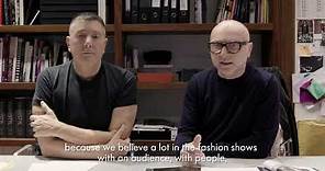 DG Digital Show: an interview with Domenico Dolce and Stefano Gabbana