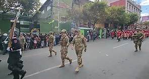 Desfile del 23 de Marzo de las Fuerzas Armadas de Bolivia, por el día de mar Boliviano