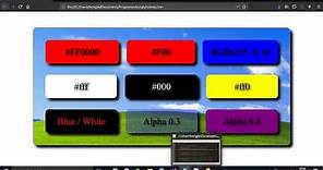 Colores en HTML - Transparencias / Código hexadecimal