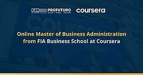 Online Master of Business Administration from FIA Business School at Coursera