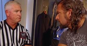 Triple H tells referee Scott Armstrong to let him and Brock