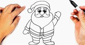How to draw Santa Claus | Santa Claus Easy Draw Tutorial