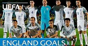 England's top five European Qualifiers goals