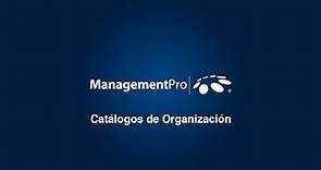 ManagementPro - Catálogos de Organización