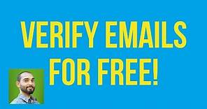 How to Check Email Address Validity | Email Address Verification | 100% Free Method