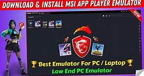 How To Download and Install MSi App Player Emulator | MSi Best Android Emulator For PC/Laptop
