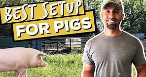 An Efficient Pig Pen Setup!! // Best Pig Pen Design Plans (For NEW Pig Farmers!)