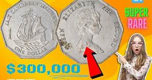 Super Rare East Caribbean States one dollar 1989 most valuable one dollar coins Worth money!