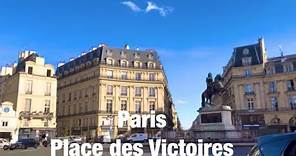 Paris city walks Place des Victoires Paris, France 4K