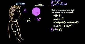 Ejemplo de impulso y momento | Impacto y momento lineal | Física | Khan Academy en Español