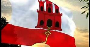 Gibraltar (Flag / Bandera) (British Overseas Territory / Territorio Británico de Ultramar)