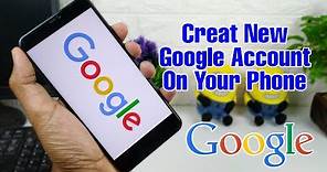 How To Create New Google Account In Your Android Phone