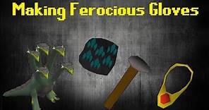 How to Make Ferocious Gloves OSRS