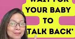 Don’t just talk to your baby. Wait for their response. Listen to respectful parenting expert, Teacher Tanya Velasco, on how to communicate with your baby! | Teacher Tina Zamora