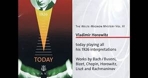Vladimir Horowitz: Bach-Busoni Toccata & Adagio & Fugue in C major, BWV 564 (BV B 29) (1926)