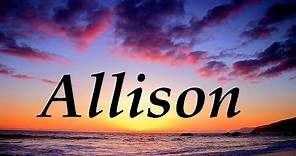 Allison, significado y origen del nombre