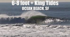 OCEAN BEACH SAN FRANCISCO SURFING, KING TIDES 11-15-2020!! [Heavy & Raw Footage]