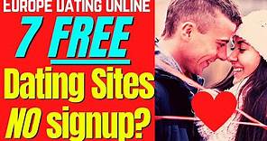❤️ 7 FREE (No Sign Up) Dating Sites 2024 #onlinedating #datingsites #international