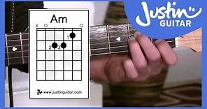 The A minor Chord, Guitar Lessons For Beginners Stage 2 (Guitar Lesson BC-121)