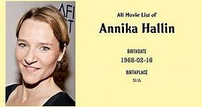Annika Hallin Movies list Annika Hallin| Filmography of Annika Hallin