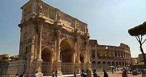 Monumentos - El Arco Romano del Emperador Constantino I El Grande, Roma