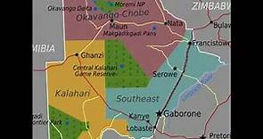 map of Botswana [ Africa ]
