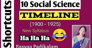 Timeline Chart - 10th social science