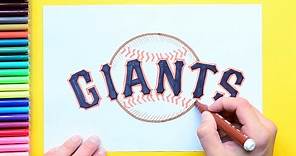 How to draw the San Francisco Giants Logo (MLB Team)