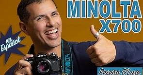 MINOLTA X700 -RESEÑA DE CÁMARA FOTOGRAFICA- en Español