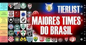 🇧🇷 TIERLIST - CLUBES MÁS GRANDES EN LA HISTORIA DE BRASIL || Brasileirão 🇧🇷