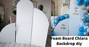 Cheap & Easy Chiara Backdrop With Foam Board