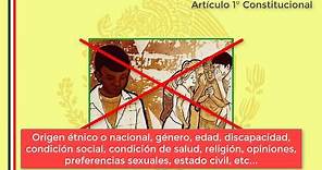 Explicación Artículo 1° de la Constitución Mexicana