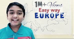Countries of Europe Easy way | Europe map for all competitive exams