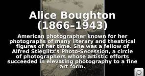 Alice Boughton (1866–1943). Find public domain images of Alice Boughton (1866–1943) at https://PI...
